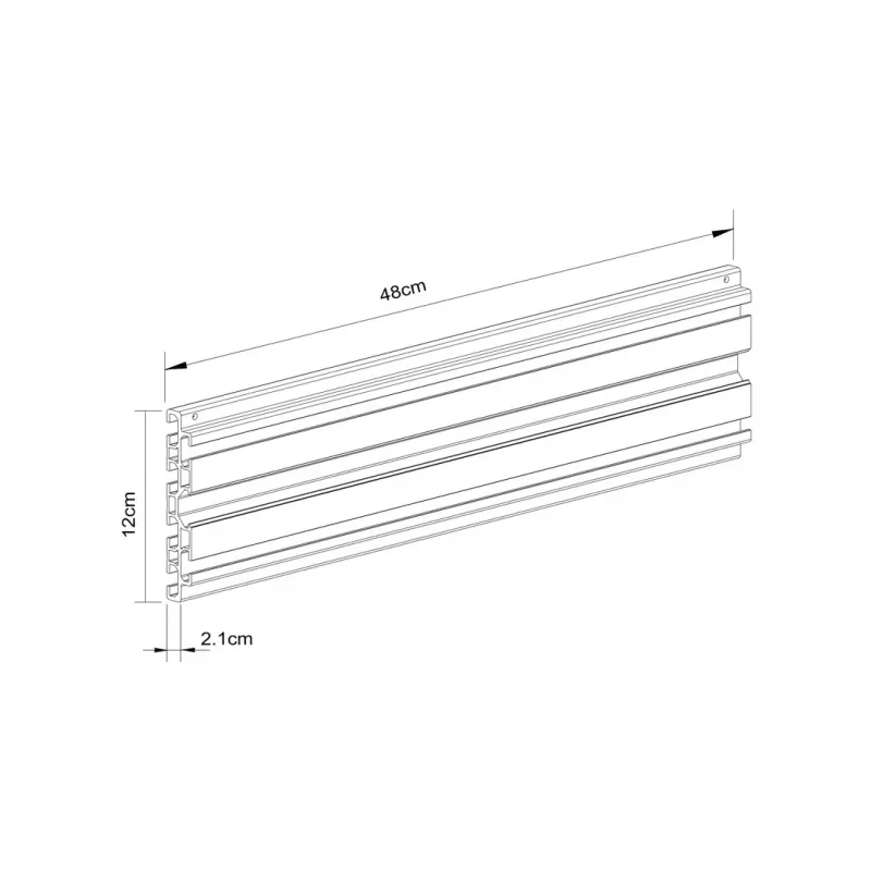 Rail Multibrackets M Pro Series Single Screen Rail 48 cm nero