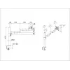 Supporto da tavolo Multibrackets M VESA Deskmount Officeline Single II nero