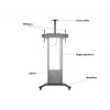 Multibrackets M Motorized Floorstand 120 kg nero incl. armadio e ripiano per camera