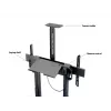 Multibrackets M Motorized Floorstand 120 kg nero incl. armadio e ripiano per camera