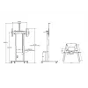 Multibrackets M Motorized Floorstand 120 kg nero incl. armadio e ripiano per camera