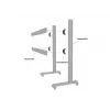 Piastra per dispositivi Multibrackets M Pro Series piastra di collegamento nero acciaio 2,1 kg