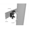 Piastra per dispositivi Multibrackets M Pro Series piastra di collegamento nero acciaio 2,1 kg