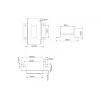 Piastra per dispositivi Multibrackets M Pro Series piastra di collegamento nero acciaio 2,1 kg