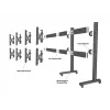 Piastra per dispositivi Multibrackets M Pro Series piastra di collegamento nero acciaio 2,1 kg