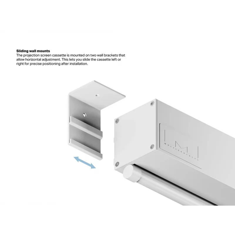 Multibrackets M 1:1 schermo di proiezione manuale 240x240, 135 pollici White Edition