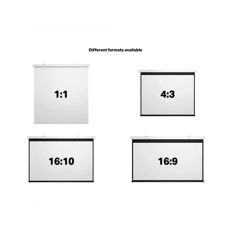 Multibrackets M 1:1 schermo di proiezione manuale 240x240, 135 pollici White Edition