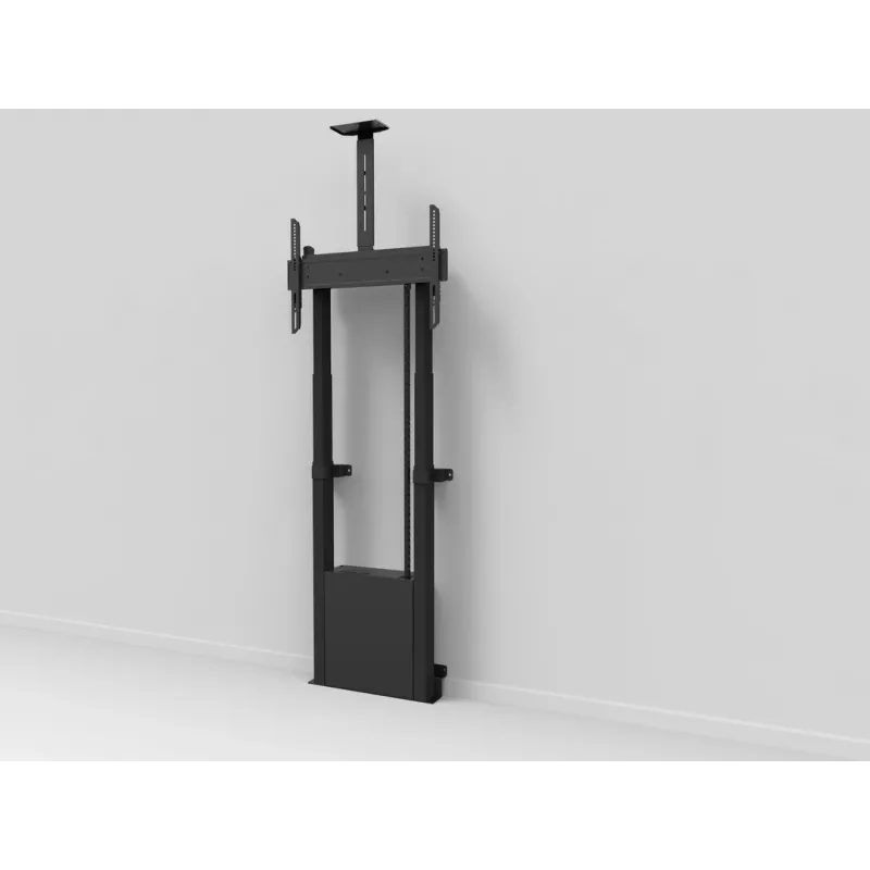 Multibrackets M supporto da terra motorizzato 120 kg nero incl. ripiano per camera