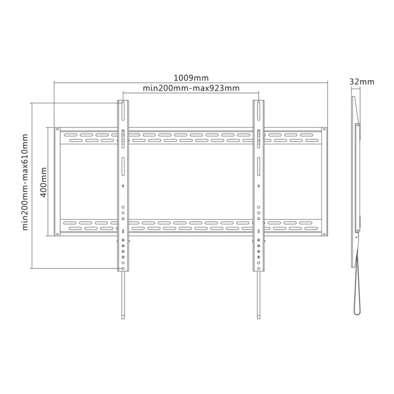Multibrackets M Universal Wallmount HD 100 kg 900x600