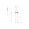 Multibrackets M Dual Pole Floormount Pro 65 pollici-90 pollici 75 kg nero