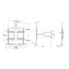 Multibrackets M Universal Flexarm Pro 60 kg Sound & Camera 60 kg portata 55-85 pollici