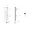Multibrackets M VESA Deskmount HD Dual Vertical Widescreen 32 pollici – 50 pollici morsetto/passante