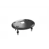 Base passante MULTIBRACKETS M Deskmount HD — corpo in alluminio, nero, Ø 21 cm, H 40 mm, 500 g