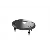 Base passante MULTIBRACKETS M Deskmount HD — corpo in alluminio, nero, Ø 21 cm, H 40 mm, 500 g