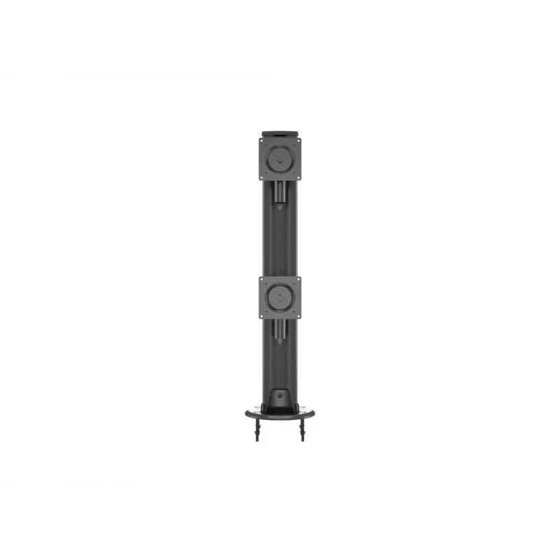Base passante MULTIBRACKETS M Deskmount HD — corpo in alluminio, nero, Ø 21 cm, H 40 mm, 500 g