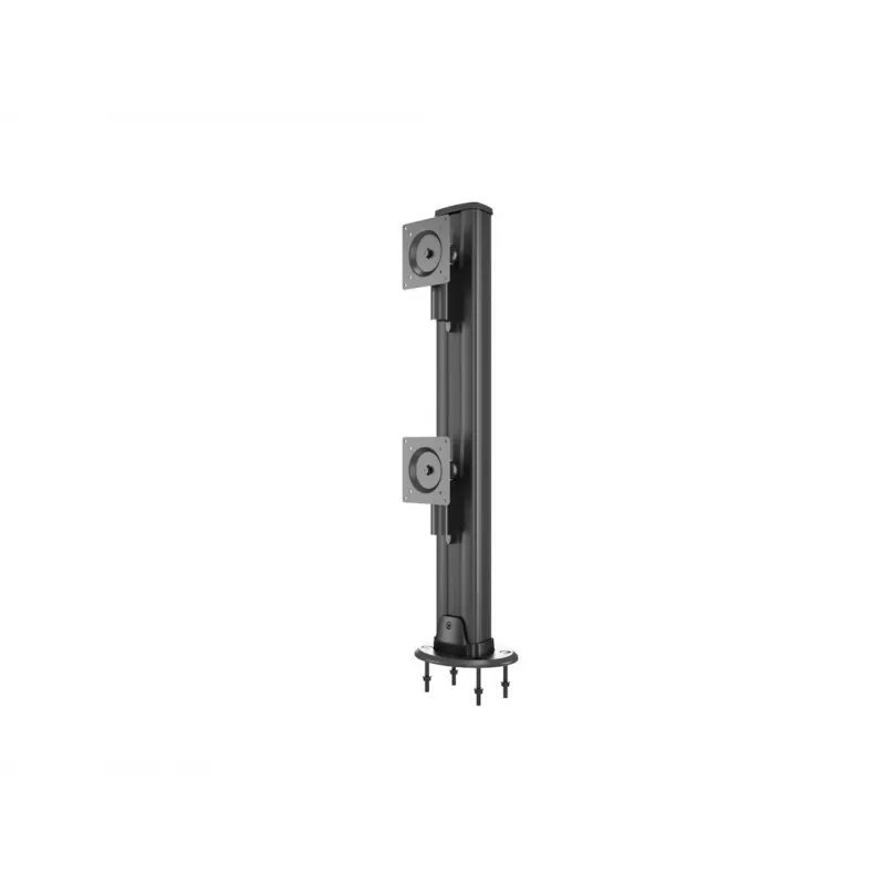 Base passante MULTIBRACKETS M Deskmount HD — corpo in alluminio, nero, Ø 21 cm, H 40 mm, 500 g