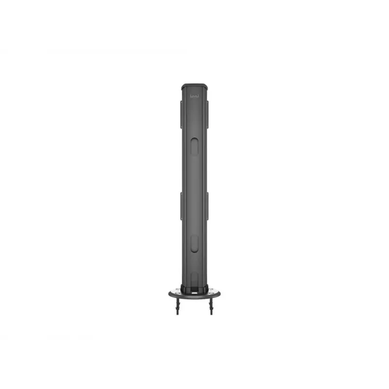 Base passante MULTIBRACKETS M Deskmount HD — corpo in alluminio, nero, Ø 21 cm, H 40 mm, 500 g
