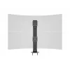 Base passante MULTIBRACKETS M Deskmount HD — corpo in alluminio, nero, Ø 21 cm, H 40 mm, 500 g
