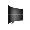 Base passante MULTIBRACKETS M Deskmount HD — corpo in alluminio, nero, Ø 21 cm, H 40 mm, 500 g