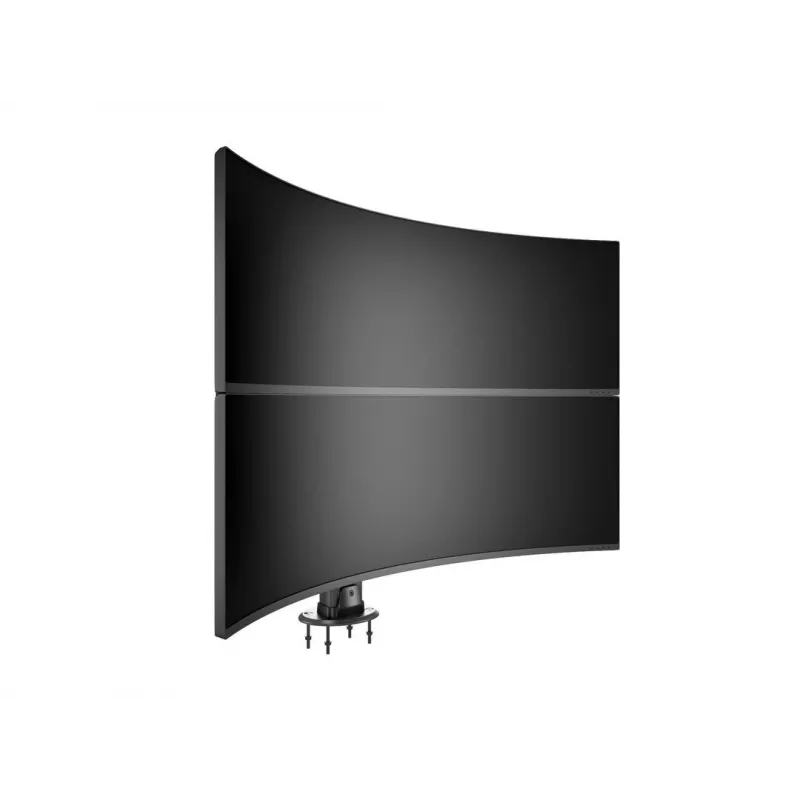 Base passante MULTIBRACKETS M Deskmount HD — corpo in alluminio, nero, Ø 21 cm, H 40 mm, 500 g
