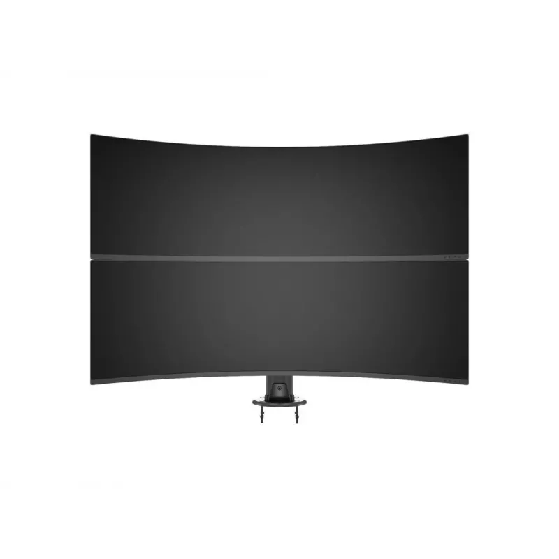 Base passante MULTIBRACKETS M Deskmount HD — corpo in alluminio, nero, Ø 21 cm, H 40 mm, 500 g