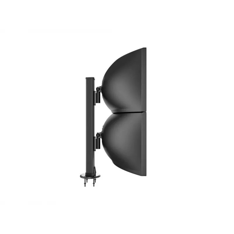 Base passante MULTIBRACKETS M Deskmount HD — corpo in alluminio, nero, Ø 21 cm, H 40 mm, 500 g