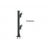Base passante MULTIBRACKETS M Deskmount HD — corpo in alluminio, nero, Ø 21 cm, H 40 mm, 500 g