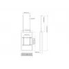 Multibrackets M Pro Series custodia 50 pollici a parete Medium nero acciaio orizzontale/verticale