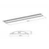 Multibrackets M copricavo da pavimento alluminio – 139 mm L – 750 mm P