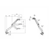 Multibrackets M Gaslift Arm Samsung G9 Single nero 20 kg montaggio da tavolo