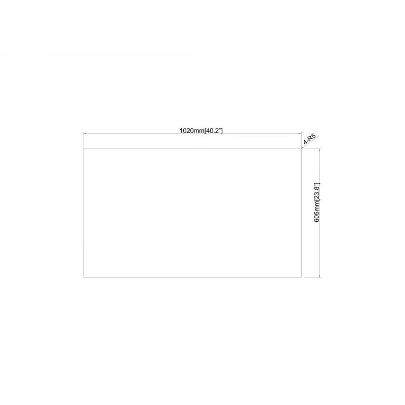 Protezione per schermo Multibrackets M Safety Sheet policarbonato 43 trasparente