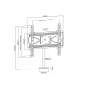 Multibrackets M VESA Bolt Down supporto TV Turn 400 MAX 30 kg 23-55 pollici
