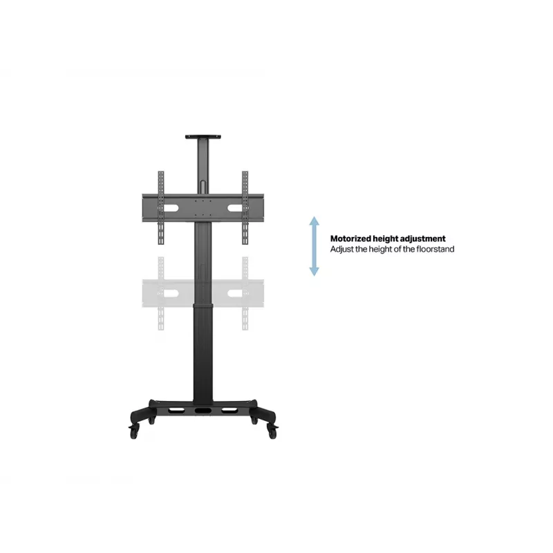 Multibrackets M supporto a pavimento motorizzato Public a colonna singola 170 HD 60 kg capacità 32-75 pollici