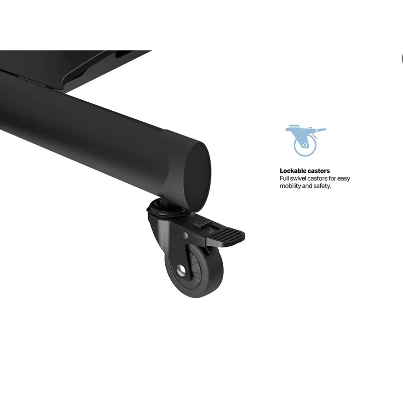 Multibrackets M supporto a pavimento motorizzato Public a colonna singola 170 HD 60 kg capacità 32-75 pollici
