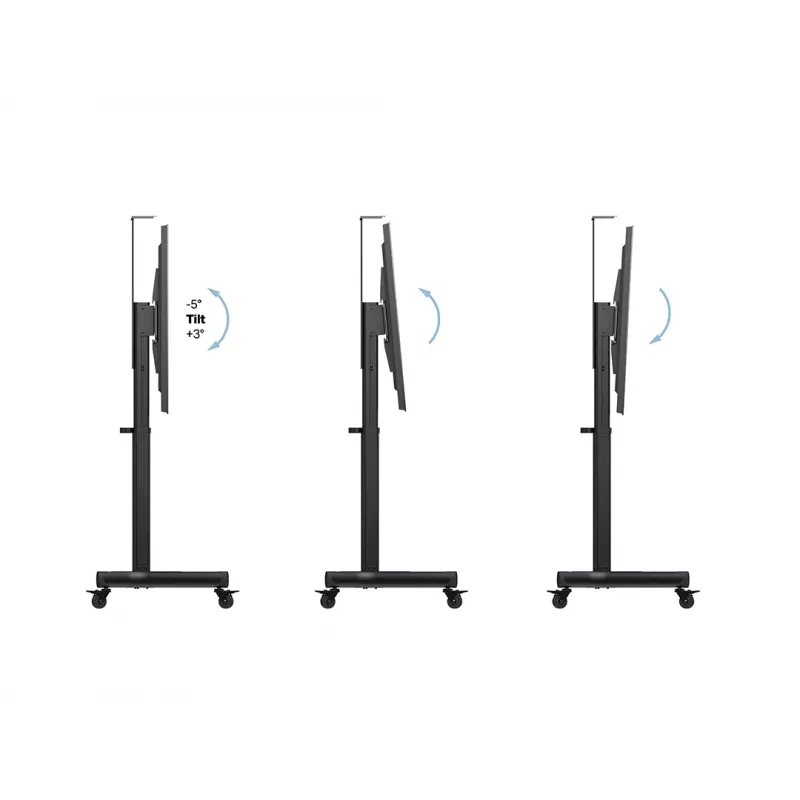 Multibrackets M supporto a pavimento motorizzato Public a colonna singola 170 HD 60 kg capacità 32-75 pollici