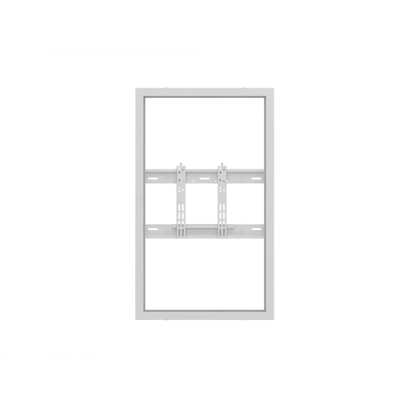Multibrackets M Pro Series case 43 pollici parete sottile Small bianco acciaio orizzontale/verticale