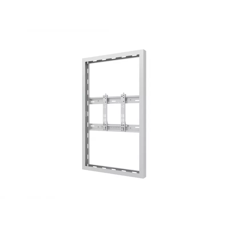 Multibrackets M Pro Series case 43 pollici parete sottile Small bianco acciaio orizzontale/verticale