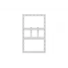 Multibrackets M Pro Series case 43 pollici parete sottile Small bianco acciaio orizzontale/verticale