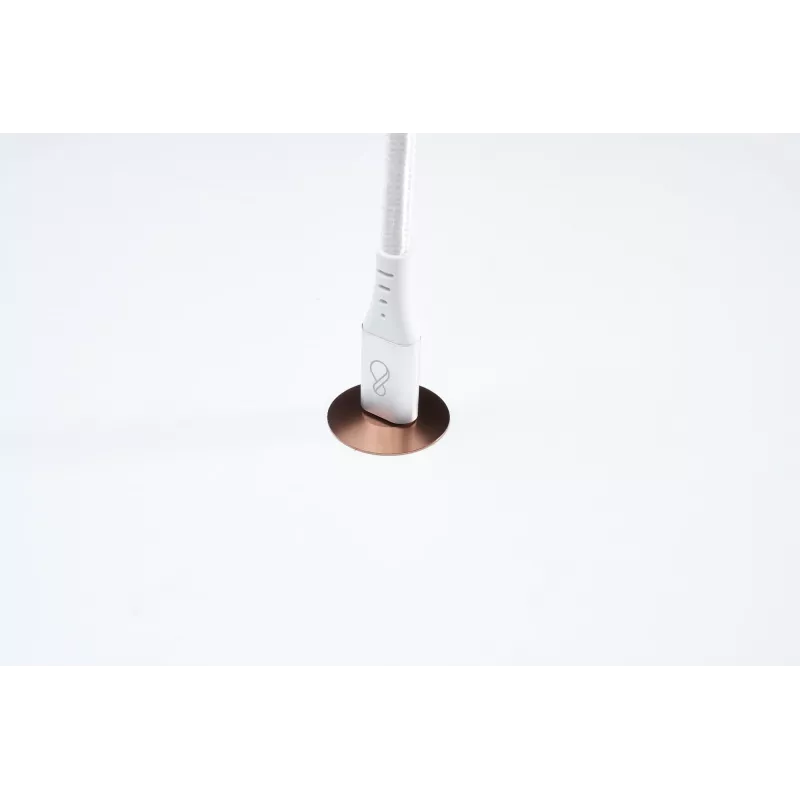 Cavo USB-C a USB-C Ochno O-USBG2-70-1 — USB 3.2 Gen 2, DP Alt Mode 1.4, maschio-maschio, intrecciato, 0,7 m, bianco
