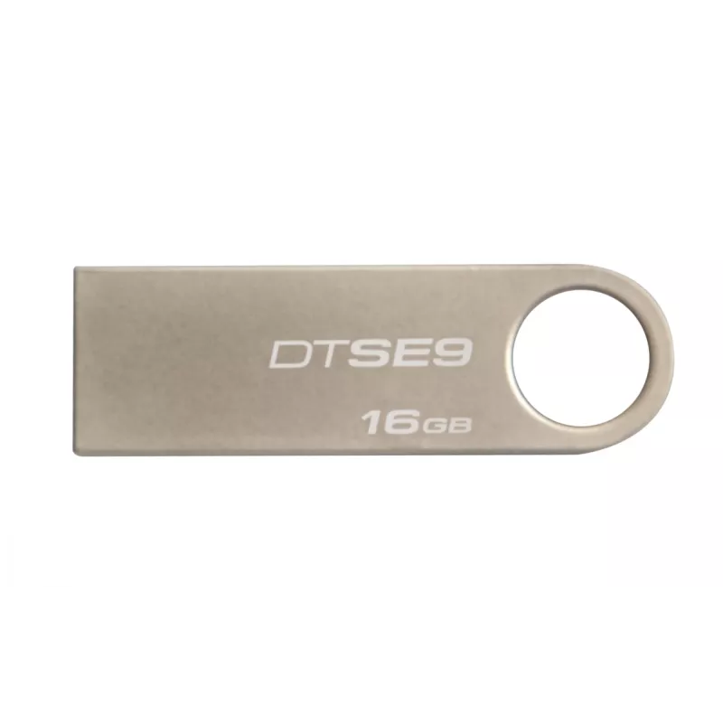 Chiavetta USB KINGSTON DataTraveler SE9 16GB — USB Type-A 2.0, argento, senza cappuccio