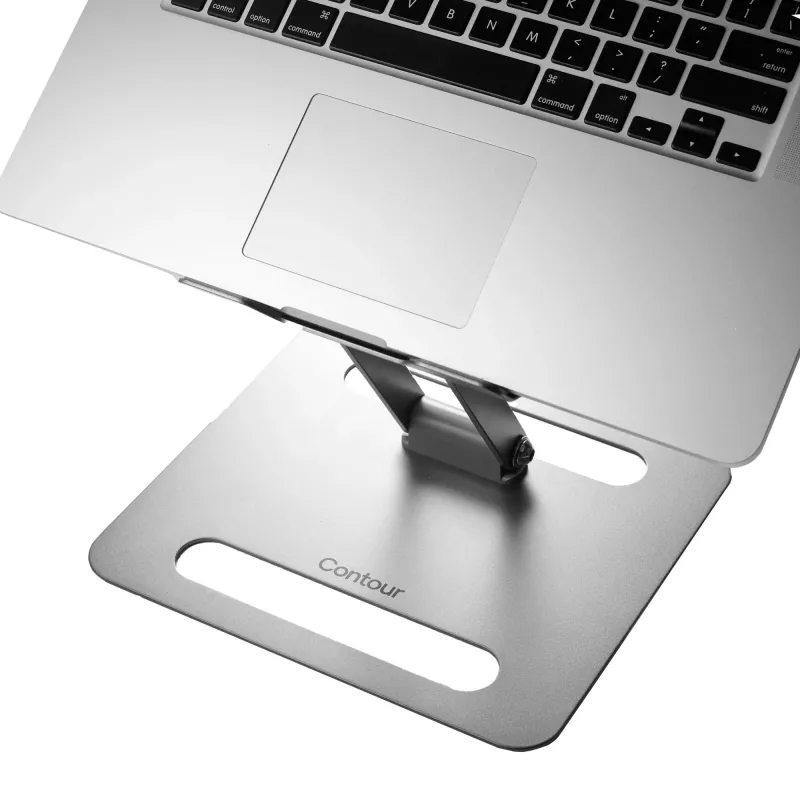 Supporto per laptop Contour Design Laptop Riser Steel grigio altezza 45-310 mm