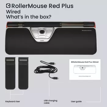 Contour Design RollerMaus Red Plus mouse ergonomico con filo USB-C 2800 DPI