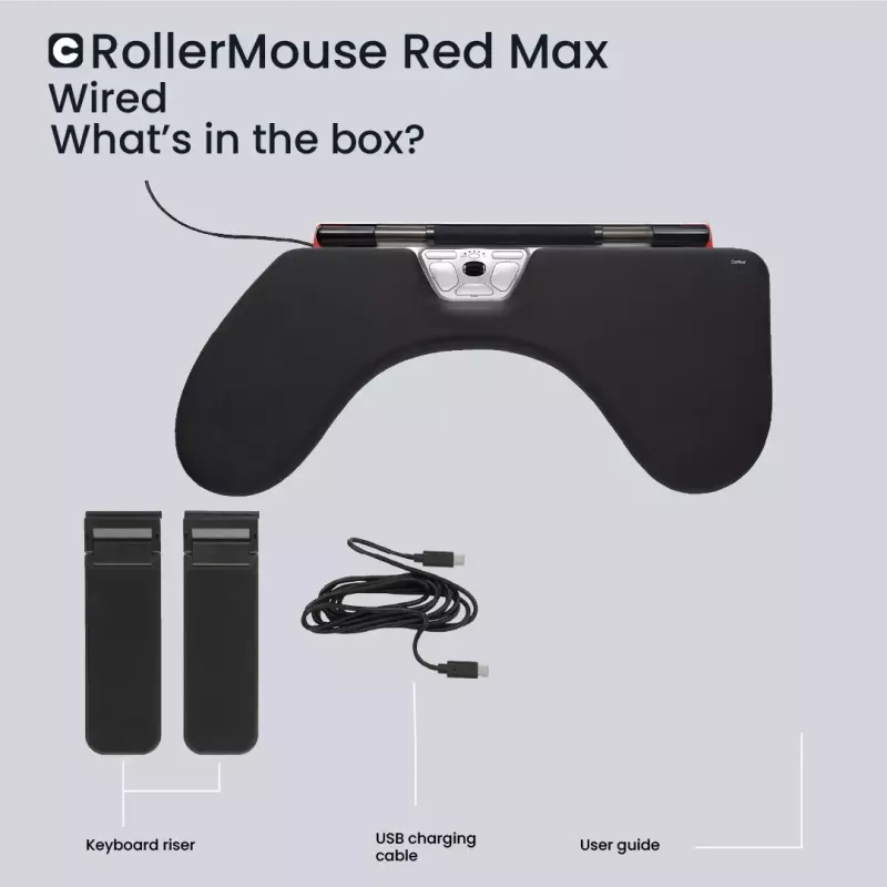 Mouse Contour Design RollerMouse Red Max USB Type-A