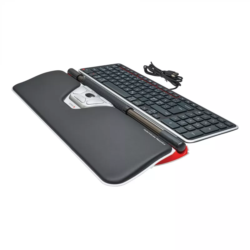 Contour Design RollerMouse Red Plus + Balance con filo, full-size (100%), con filo, USB, QWERTY, nero, mouse incluso