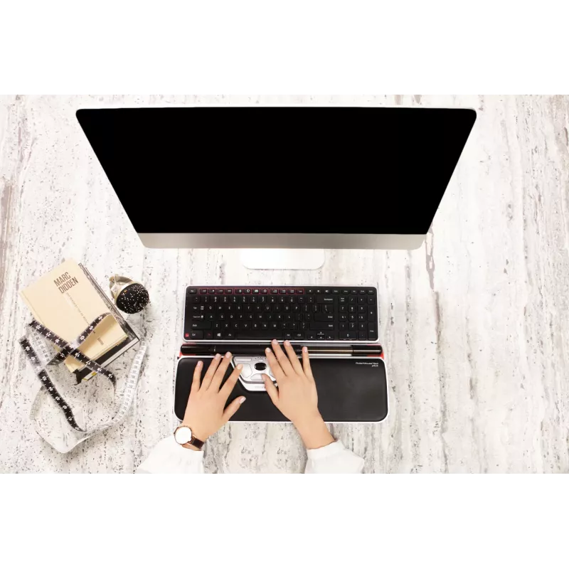 Contour Design RollerMouse Red Plus + Balance con filo, full-size (100%), con filo, USB, QWERTY, nero, mouse incluso
