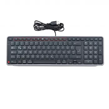 Contour Design Balance tastiera DE, con filo, full-size (100%), wireless, RF wireless + USB, QWERTZ, nero