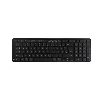 Contour Design Balance tastiera BK versione wireless-DE, full-size (100%), con filo e wireless, RF wireless + USB, QWERTZ, nero