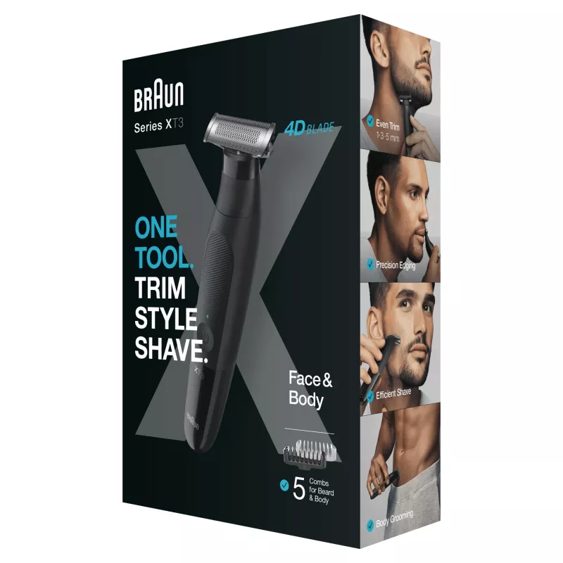 Trimmer Braun XT3200 nero batteria ricaricabile nickel-metallo idruro NiMH 45 min