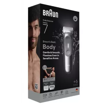 Rifinitore corpo Braun Series 7 BG7550 grigio batteria ricaricabile agli ioni di litio