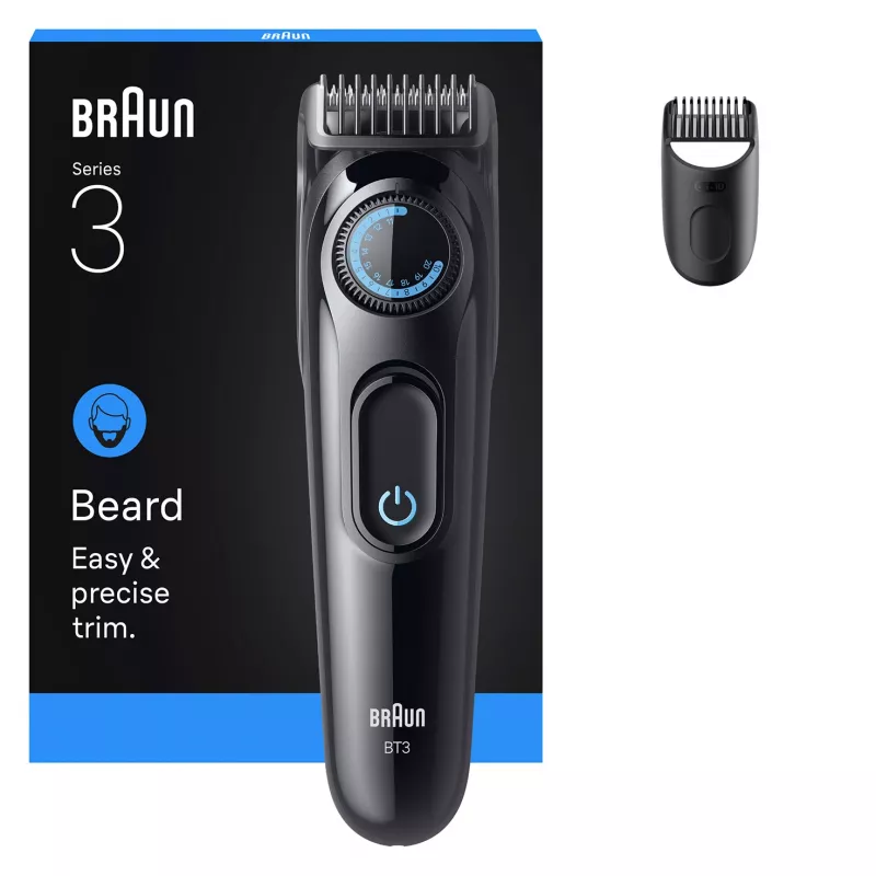 Rifinitore barba Braun BT3500 AC/batteria 20 nero rifinitore di precisione